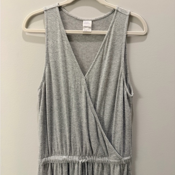 Stars Above Gray Sleeveless Crossover One-Piece Jumpsuit - Picture 2 of 4